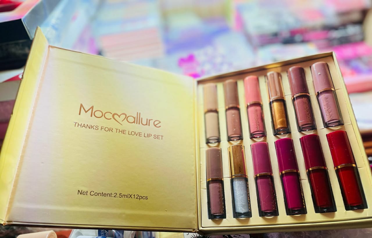 12 Pcs Mocallure Transparent Clear Lip Gloss |