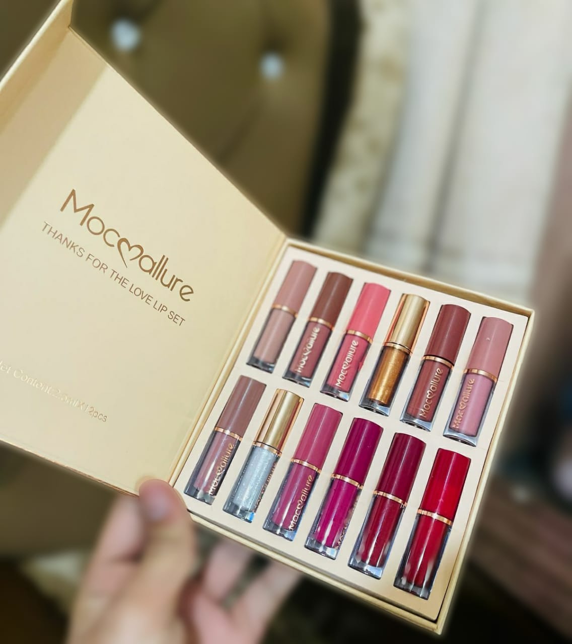 12 Pcs Mocallure Transparent Clear Lip Gloss |