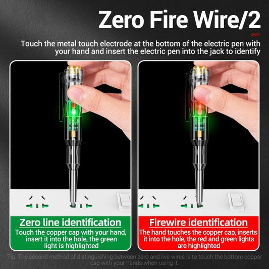 LED Test Pen – Intelligent Induction Power Voltage Detector Pen Voltmeter 24–250V Circuit Tester Tool