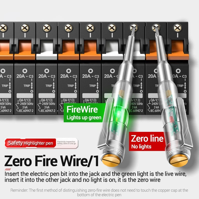 LED Test Pen – Intelligent Induction Power Voltage Detector Pen Voltmeter 24–250V Circuit Tester Tool