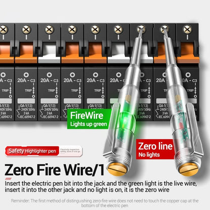 LED Test Pen – Intelligent Induction Power Voltage Detector Pen Voltmeter 24–250V Circuit Tester Tool