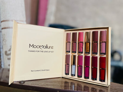 12 Pcs Mocallure Transparent Clear Lip Gloss |
