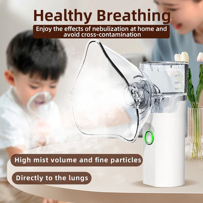 Portable Nebulizer For Asthma Inhaler Nebulizer Machine For Kids And Adults Medical Asthma Nebulizer - Rechargeable
