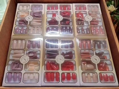 96 Pcs Fake Nails Set