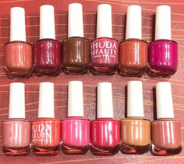 Huda Beauty Nude Nail Polish Set (6 Pcs Random Colors) With Free Nail Polish Remover – Smooth, Fade-resistant & Professional Manicure Kit