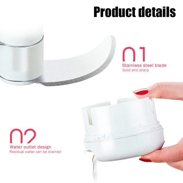 Mini Food Chopper Powerful Meat Grinder Hand-power