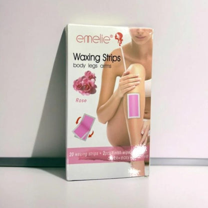 Pack Of 20 Waxing Strips – Easy Hair Removal Strips For Smooth Skin, Delivered In Random Flavour