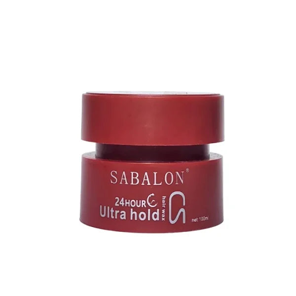 Sabalon Hair Wax 24 Hour Professional Styling System , Hair Styling Wax For Ultra Hold Sculpting 100ml Red