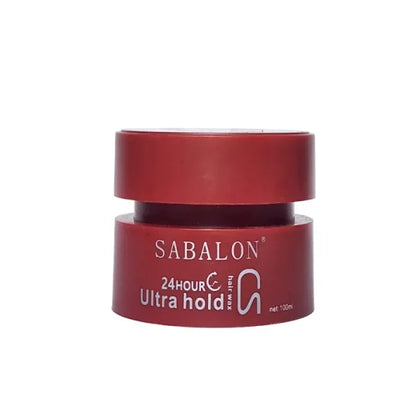 Sabalon Hair Wax 24 Hour Professional Styling System , Hair Styling Wax For Ultra Hold Sculpting 100ml Red